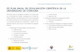 III Plan Anual de Divulgación Científica de la Universidad de Córdoba