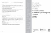 Comunicaciones Científicas y Tecnológicas Anuales 2008