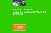 l'Informe al Parlament 2016