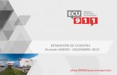 Presentación Rendición de Cuentas Centro Zona 1 SIS ECU 911 ...