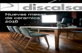 Discalsa: mesas porcelanico y sillas 2016