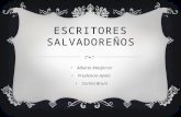 Escritores salvadoreños