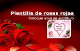 Plantilla de rosas rojas