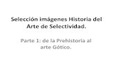 Selectividad imágenes i. de la prehistoria al gótico