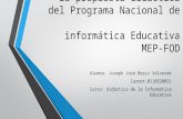 La propuesta didáctica del Prog. Nac. Informática Educativa