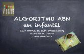 Algoritmo ABN en Edu. Infantil