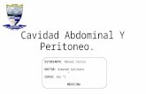 Cavidad Abdominal y Peritoneal.