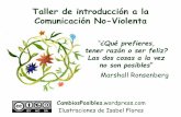 Taller de introducción a la Comunicación No-Violenta (CNV)