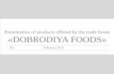 Presentation Dobrodiya Foods