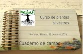 Cuaderno de campo Ramales mayo 2016
