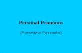 Personal Pronouns & Verb to be