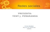 Redes sociales yeny