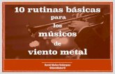 10 rutinas básicas para los músicos de viento-metal