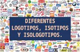 Diferentes logotipos, isotipos y isologotipos.