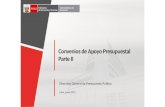 Convenios de Apoyo Presupuestal. Parte II / Dirección General de Presupuesto Público - Ministerio de Hacienda (Perú)