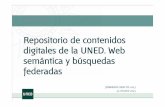 Repositorio de contenidos digitales de la UNED. Web semántica y búsquedas federadas
