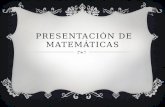 Presentación de matemáticas