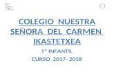 PRESENTACIÓN OFERTA EDUCATIVA - 1º INFANTIL - 2017-2018