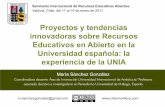 Proyectos y tendencias innovadoras sobre Recursos Educativos en Abierto en la Universidad española: la experiencia de la UNIA