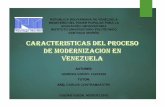 Caracteristicas del proceso de modernizacion en venezuela