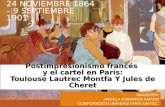 cartelismo francés Tolouse Lautrec y Jules de Cheret