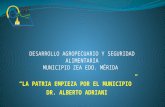 Desarrollo Agropecuario y Seguridad Alimentaria en el Municipio Zea del estado Mérida