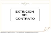 extinción contrato trabajo