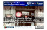Innovación pública: cambiar para crear más valor público