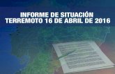 EC472: Informe de situación de terremoto 16 abril de 2016 Ecuador