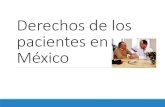 DERECHO DE LOS PACIENTES EN MEXICO