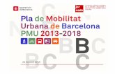 Pla de Mobilitat Urbana de Barcelona, PMU 2013-2018