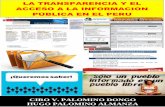 LA TRANSPARENCIA Y EL ACCESO A LA INFORMACION PUBLICA