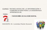 taxonomía de bloom en la era digital