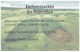 Deforestación en Argentina.