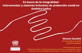 Instrumentos y sistemas inclusivos de protección social en América Latina