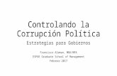 Charla de Francisco Alemán: “Controlar la Corrupción  y el reto para nuestros Gobiernos”