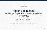 Higiene de manos. Prevención de infecciones. Ponencia de la Lic. Karen González