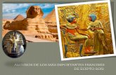 Algunos de los más importantes faraones de egipto