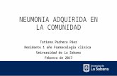 Neumonia adquirida en la comunidad. farmacologia clínica
