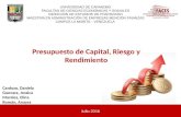 Diapositivas Presupuesto de capital, Riesgo y Rendimiento