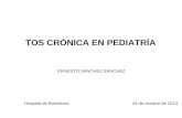 Tos crónica en Pediatría