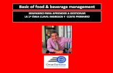 Presentación del seminario de food & beverage management 2016