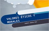 Valores Éticos y Morales
