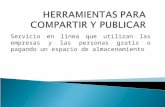 HERRAMIENTAS PARA COMPARTIR Y PUBLICAR
