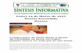 Sintesis informativa 13 de marzo 2017