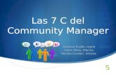 Las 7C del Community manager
