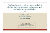 Usos reales y potenciales  de las herramientas web rosa luna xiii simposio iberoamericano de terminología alicante