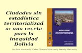 Estadística no territorializada una receta para la inequidad en Bolivia