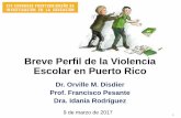 Breve Perfil de la Violencia Escolar en Puerto Rico