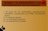 Bloque 7. Presentación: 1- El espacio rural y las actividades del sector primario
